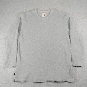 Relwen Thermal Crewneck Shirt Mens 2X Bi-Waffle Crew Gray Long Sleeve *FLAW